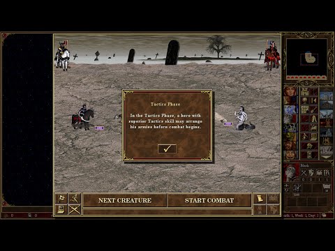 Heroes 3 WoG ERA Battle | Black Knights Vs. Nagas