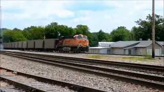 preview picture of video 'BNSF Action In Pacific, MO 07.31.14'