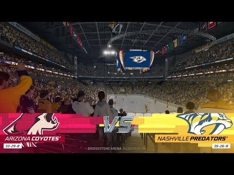 NHL 21 Full Match - Arizona Coyotes vs Nashville Predators - Simulation