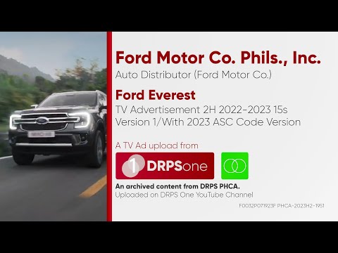 Ford Everest (2022 Model) TV Ad 2H 2022-2023 15s (Philippines, Version 1/With 2023 ASC Code Version)