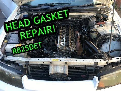 REMOVING RB25DET HEAD Blown Head Gasket