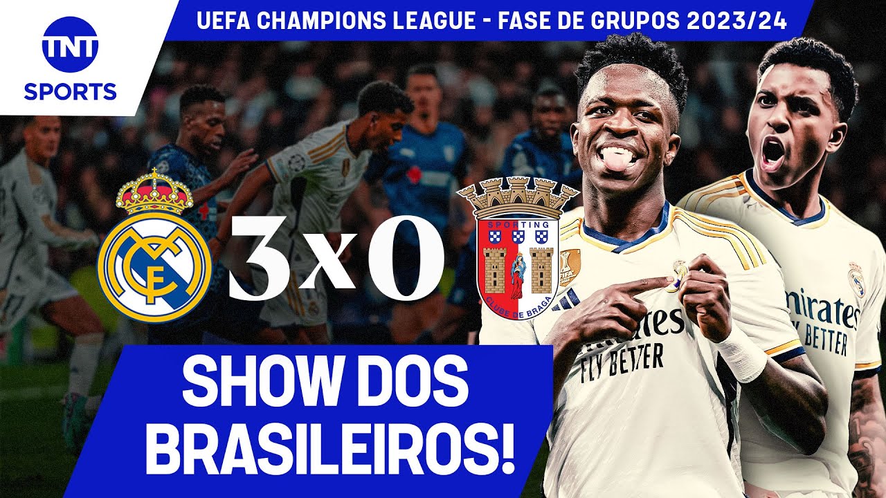 GOLAÇO DE RODRYGO E BRILHO DOS BRASILEIROS JUNTO COM VINI JR. | REAL MADRID 3X0 BRAGA