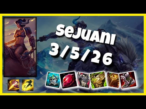 Sejuani vs Rek'Sai KOREAN Challenger JUNGLE (3/5/26) Gameplay Replay - Patch 10.23