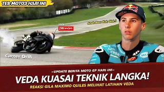 Download lagu ASPALNYA SAMPE NGEBUL !! REAKSI MAXIMO QUILES LIHAT VEDA LATIHAN JELANG DEBUT DI MOTO3 mp3