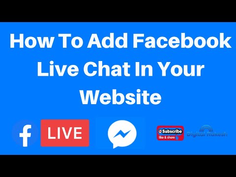 How to add facebook live chat in your website