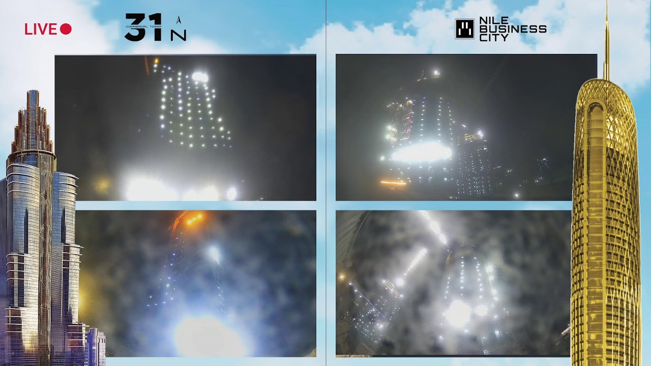 لايف من موقع مشروع North 31 و Nile business city