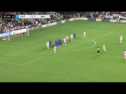 O primeiro golo de Messi pelo Inter Miami | Livre direto aos 90 + 3