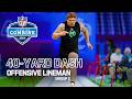 Offensive Lineman Run The 40 Yard Dash At 2026 NFL Combine Group 1