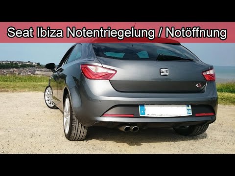 Seat Ibiza Kofferraum Notentriegelung - Heckklappe öffnet nicht mehr und geht nicht auf – Anleitung