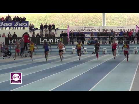 Nantes 2016 : Finale 60 m Cadettes (Eloise De La Taille en 7''58)