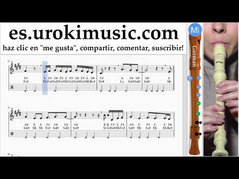 Tutorial de flauta dulce G. Camila Cabello - All These Years Clases Notas um-ih927