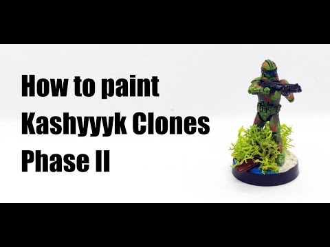 Painting Phase 2 Clone Troopers in Kashyyyk Camouflage