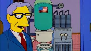 Toilet Swirling The American Way - The Simpsons