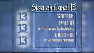 Bumper Siga en Canal 13 2025 (al estilo de 1998) Locución de quién les habla.