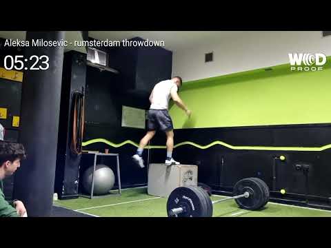 aleksa milosevic rumsterdam throwdown wod 1a&1 ( rx )
