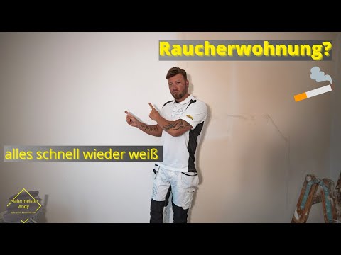Raucherwohnung? Wasserflecken? Schnell & einfach alles wieder weiß