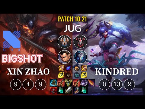 DRX BigShot Xin Zhao vs Kindred Jungle - KR Patch 10.21