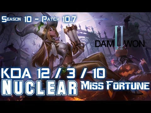 DWG Nuclear MISS FORTUNE vs SENNA ADC - Patch 10.7 KR Ranked
