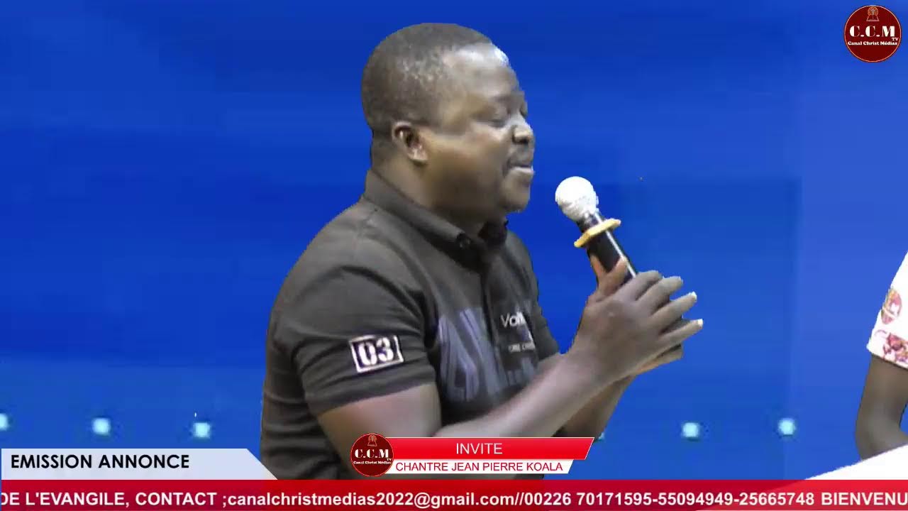 EMISSION ANNONCE AVEC LE CHANTRE JEAN PIERRE KOALA