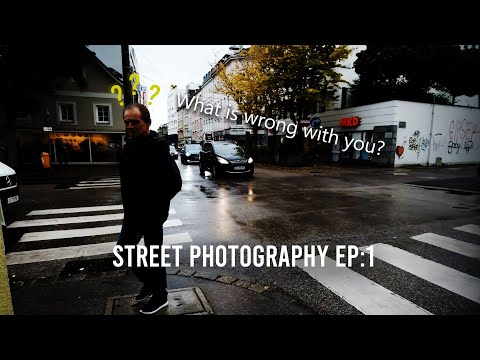 Street Photography on a rainy day in Austria - Linz