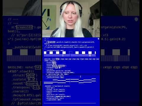 My process making my track Hard Refresh ✼ ✼ ✼ #algorave #livecoding #electronicmusic