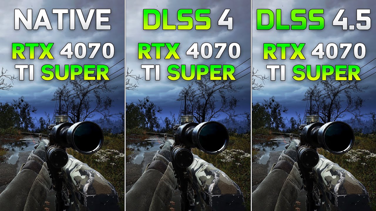 Native vs DLSS 4 vs DLSS 4.5 - Performance Comparison on RTX 4070 Ti SUPER