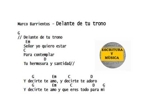 Delante De Tu Trono - Marco Barrientos