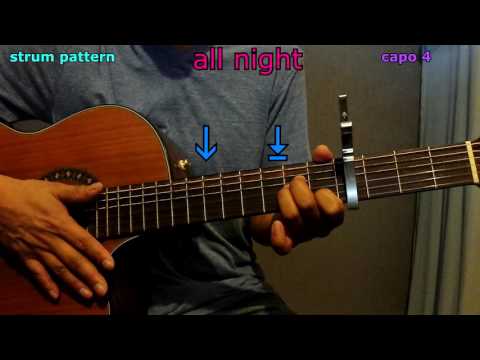 All night beyonce guitar chords