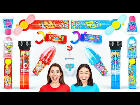 RED VS BLUE COLOR CHALLENGE || Last To STOP Eating Wins! Candy Mukbang By 123 GO! CHALLENGE