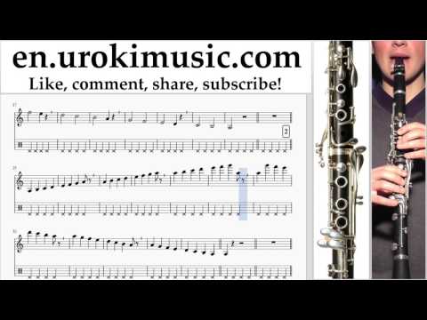 Clarinet lessons Mission Impossible - Theme Sheet Music Tutorial Part#1 um-i352