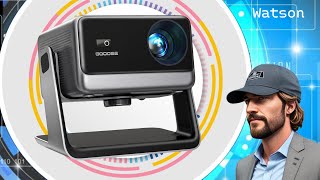 GooDee Smart Video Projector with WiFi and Bluetooth, 1200ANSI
