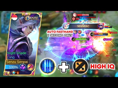 MANIAC!! LING FASTHAND PERFECT ROTATION Destroys All Enemy • Mobile Legends