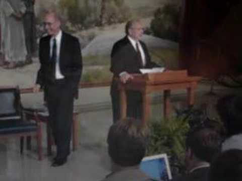 LDS Church news conference Elder Eyring Elder Cook apostles