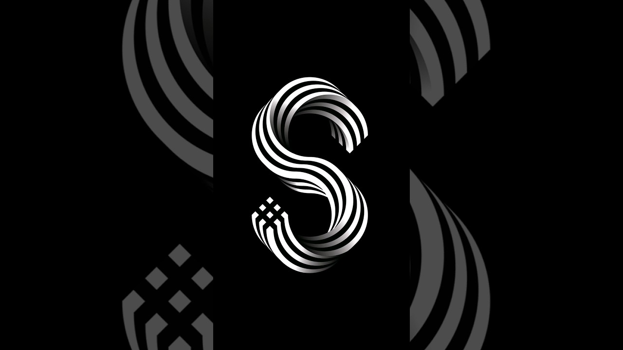 How to draw S letter logo in adobe illustrator