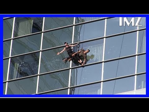 Pink hangs off a skyscraper during insane amas performance practice — watch video