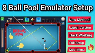How To Play 8 Ball Pool On PC/Emulator | New Method | No Crash Issue | Hack Working 2024