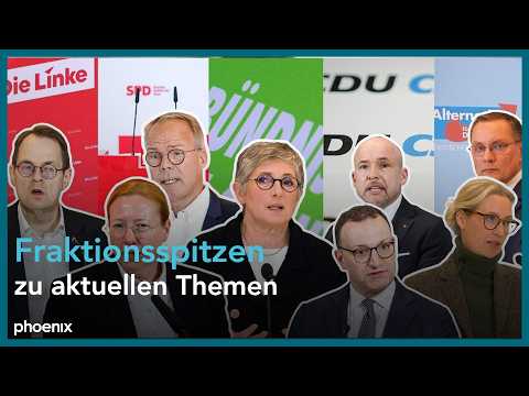 Pressekonferenzen der Fraktionsspitzen im Bundestag zu aktuellen Themen | 03.03.2026