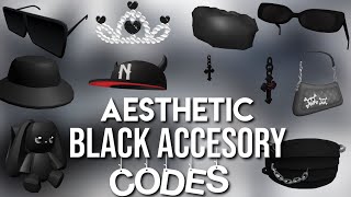 20+ Aesthetic Black Accessory Codes & Links | Roblox Accessories IDs