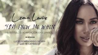 Leona Lewis - You Knew Me When (Subtitulos en Español)
