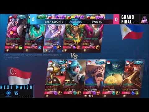 BREN ESPORTS VS EVOS SG GAME 1 | MYTEL INTERNATIONAL CHAMPIONSHIP | LOWER BRACKET FINALS