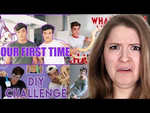 DOING IT FOR THE FIRST TIME AND CHALLENGES DOLAN TWINS COMPILATION REACTION!!!