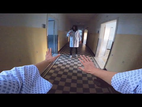 ESCAPING PSYCHIATRIC HOSPITAL (Horror Parkour Chase POV)