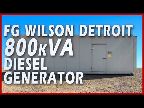 FG Wilson Detroit Diesel Generator 800kVA - XP80025 Test #detroit | #fgwilson Authorised Dealer
