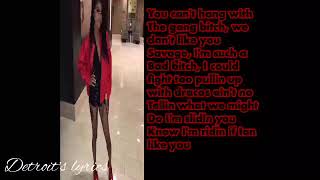 Molly Brazy- Ion Like You (Lyrics)