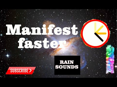 Manifest fast subliminal Speed up manifestation with this Law of attraction Accelerator Rain sound