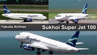 preview picture of video 'めずらしいロシア製！Yakutia Airlines Sukhoi Superjet 100 - Niigata Airport 2014'