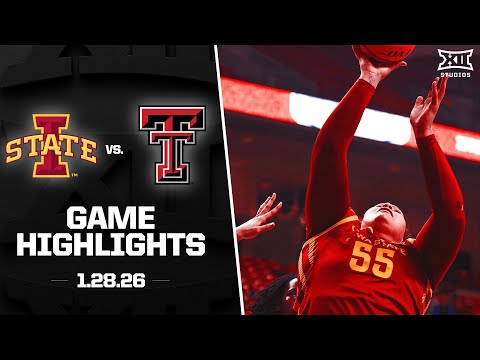Iowa State vs. #21 Texas Tech Game Highlights | 2025-26 Big 12 Women's Basketball