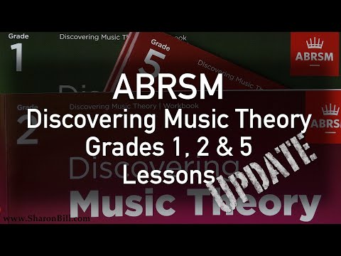 ABRSM Discovering Music Theory Grades 1, 2 & 5 Update- Sharon Bill