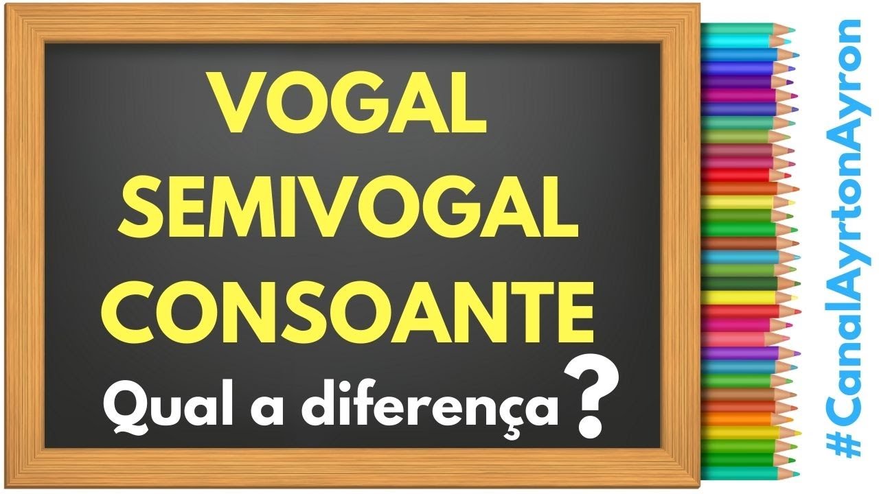 VOGAL, SEMIVOGAL e CONSOANTE