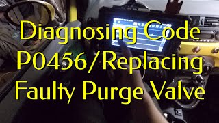 Diagnosing Code P0456/Replacing Faulty Purge Valve on a Fiat 500